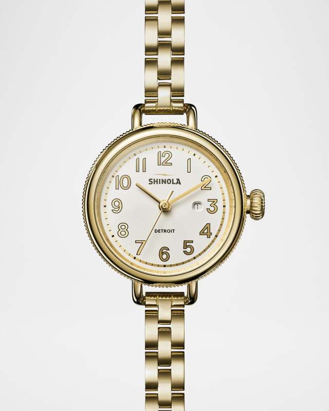 Birdy 34mm Polished Brass Bracelet Watch